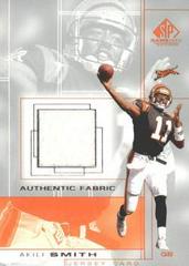 Akili Smith #AS Football Cards 2001 SP Game Used Authentic Fabric Prices