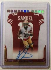 Deebo Samuel #NG-DBS Football Cards 2023 Panini Donruss Numbers Game Autographs Prices