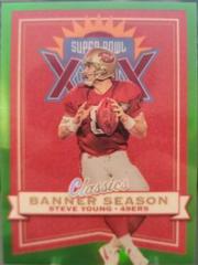 Steve Young [Green] Football Cards 2022 Panini Classics Banner Season Prices