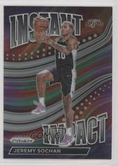 Jeremy Sochan [Green] #24 Basketball Cards 2022 Panini Prizm Instant Impact Prices