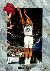 Rick Fox #164 Basketball Cards 1991 Classic Prices