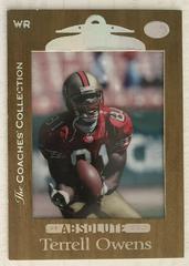 Terrell Owens [Coaches Collection Silver] Football Cards 1999 Playoff Absolute Prices