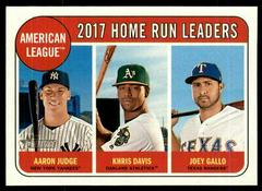 Aaron Judge, Joey Gallo, Khris Davis #5 Baseball Cards 2018 Topps Heritage Prices