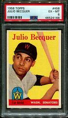 Julio Becquer #458 Baseball Cards 1958 Topps Prices