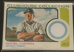 Miguel Cabrera #CC-MCB Baseball Cards 2022 Topps Heritage Clubhouse Collection Relics Prices
