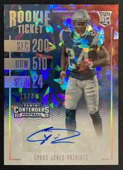 Cyrus Jones [Autograph Cracked Ice Ticket] #126 Football Cards 2016 Panini Contenders Prices