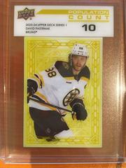 David Pastrnak [10] #PC-19 Hockey Cards 2023 Upper Deck Population Count Prices