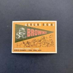 Cleveland Browns [Pennant Card] #38 Football Cards 1959 Topps Prices