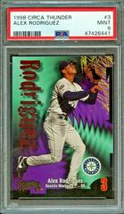 Alex Rodriguez #3 Baseball Cards 1998 Circa Thunder Prices