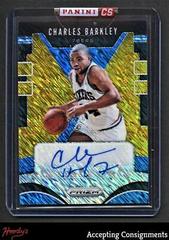 Charles Barkley [Gold Shimmer] Basketball Cards 2019 Panini Prizm Signatures Prices