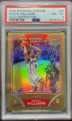 Deron Williams Blue Refractor #80 Basketball Cards 2008 Bowman Chrome Prices