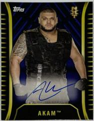 Akam [Blue] Wrestling Cards 2018 Topps WWE NXT Autographs Prices