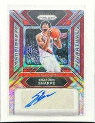 Shaedon Sharpe [Choice Prizm] #4 Basketball Cards 2023 Panini Prizm Sensational Signature Prices