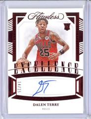 Dalen Terry [Ruby] #35 Basketball Cards 2022 Panini Flawless Excellence Signature Prices