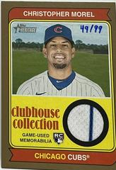 Christopher Morel [Gold] #CCR-CML Baseball Cards 2023 Topps Heritage Clubhouse Collection Relics Prices