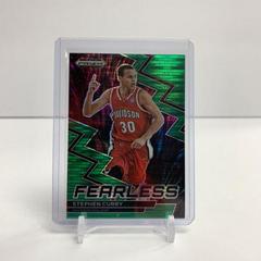 Stephen Curry [Green Pulsar] #17 Basketball Cards 2023 Panini Prizm Draft Picks Fearless Prices
