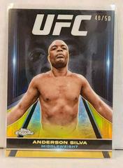 Anderson Silva [Gold Refractor] #SUG-13 Ufc Cards 2024 Topps Chrome UFC Supergiant Prices