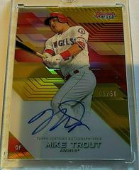 Mike Trout [Gold Refractor] #B17-MT Baseball Cards 2017 Bowman's Best of Autograph Prices