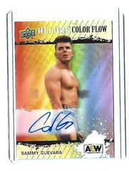 Sammy Guevara [Full Rainbow Autograph] Wrestling Cards 2022 Upper Deck Allure AEW Color Flow Prices
