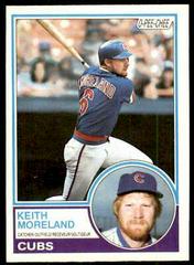 Keith Moreland #58 Baseball Cards 1983 O Pee Chee Prices