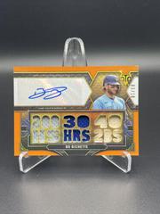 Bo Bichette [Amethyst] #TTAR-BO1 Baseball Cards 2022 Topps Triple Threads Autograph Relic Prices