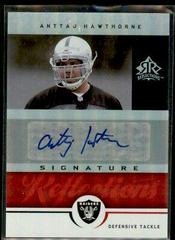 Anttaj Hawthorne [Red] #SR-AH Football Cards 2005 Upper Deck Reflections Signatures Prices