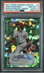 Jonathan India [Green] Baseball Cards 2021 Topps Chrome Update Sapphire Rookie Autographs Prices