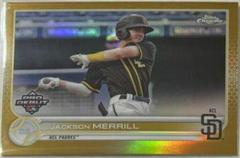Jackson Merrill [Gold Refractor] Baseball Cards 2022 Topps Pro Debut Chrome Prices