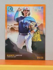 Bo Bichette [Orange Refractor] Baseball Cards 2018 Bowman Chrome Peaks of Potential Prices