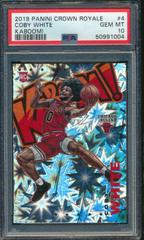 Coby White #4 Basketball Cards 2019 Panini Crown Royale Kaboom Prices
