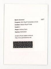 Anthony Davis [Playoff] #VT-ADV Basketball Cards 2021 Panini Contenders Veteran Ticket Autograph Prices