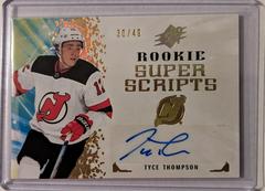 Tyce Thompson [Gold] #RSS-TT Hockey Cards 2021 SPx Rookie Superscripts Prices