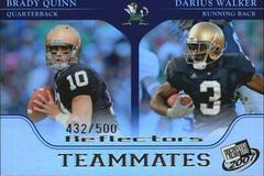 Brady Quinn, Darius Walker [Reflector] #93 Football Cards 2007 Press Pass Prices