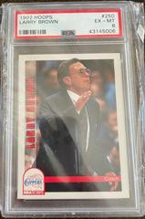 Larry Brown #250 Basketball Cards 1992 Hoops Prices