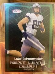 Luke Schoonmaker #NLD-15 Football Cards 2023 Sage Artistry Next Level Debut Prices