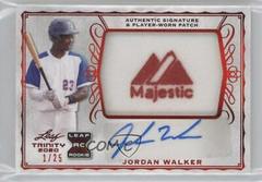 Jordan Walker [Red] #PA-JW1 Baseball Cards 2020 Leaf Trinity Patch Autographs Prices