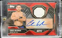 Chris Weidman [Red] #CA-CW Ufc Cards 2015 Topps UFC Chronicles Autographs Prices