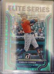 Carlos Correa [Green] Baseball Cards 2022 Panini Donruss Elite Series Prices