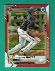 Ke'Bryan Hayes [Orange Refractor] #29 Baseball Cards 2021 Bowman Chrome Prices