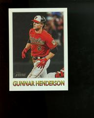 Gunnar Henderson [Platinum Foil] #75BS-12 Baseball Cards 2024 Topps Heritage Baseball Sensation Prices