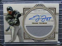 Frank Thomas Baseball Cards 2022 Topps Definitive Autograph Collection Prices