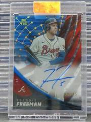 Freddie Freeman [Blue] Baseball Cards 2022 Topps Clearly Authentic Tek Autographs Prices