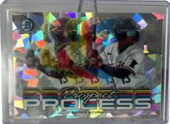 Bryan Acuna [Atomic] #PRP-12 Baseball Cards 2023 Bowman Chrome Prospect Process Prices