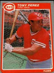 Tony Perez #546 Baseball Cards 1985 Fleer Prices