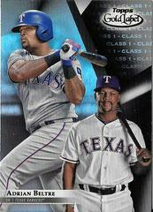 Adrian Beltre [Class 1 Black] #93 Baseball Cards 2018 Topps Gold Label Prices