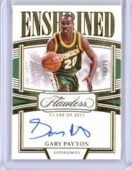 Gary Payton [Gold] #12 Basketball Cards 2022 Panini Flawless Enshrined Signature Prices