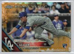 Corey Seager [Gold Refractor] Baseball Cards 2016 Topps Chrome Update Prices