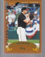 Justin Reid #T113 Baseball Cards 2002 Topps Traded Prices