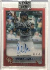 Chas McCormick [Red] Baseball Cards 2022 Topps Clearly Authentic Autographs Prices