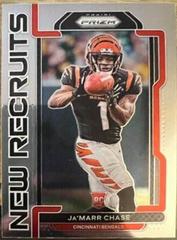 Ja'Marr Chase #NR-7 Football Cards 2021 Panini Prizm New Recruits Prices